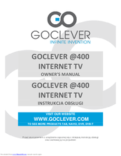 Go Clever @400 INTERNET TV Owner's Manual