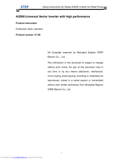 Step Electric 4T0011 Using Instructions