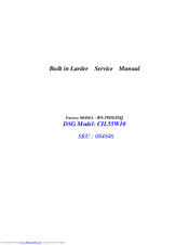 Hisense RS-19DL4SQ Service Manual