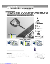 DUCATIHOME 8500V-Rol/ DUCATI UP 70 (CTH29E) Installation Instructions Manual