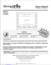 SimpliFire SF-PP23-E Owner's Manual