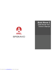 Brammo 2006 Ariel Atom 2 Owner's Manual