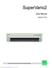 Baum SuperVario2 User Manual