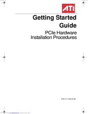 ATI Technologies Radeon X1900G5 Getting Started Manual
