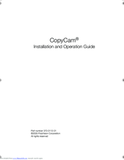 PolyVision CopyCam Installation And Operation Manual