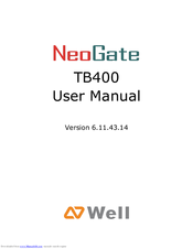 Well NeoGate TB400 User Manual