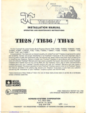 Trueheat TH42F Installation Manual