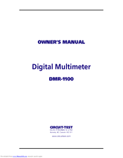 Circuit-test DMR-1100 Owner's Manual