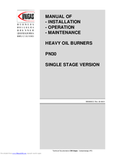 Unigas PN30 Operating & Maintenance Instructions