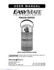 Precision Medical EasyMate PM2200 User Manual