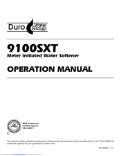 WaterGroup 9100SXT Operation Manual