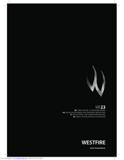 Westfire WF23 Installation Manual And Operating Instructions