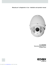 Elvox Telecamera speed dome IR Speed Dome Installation And Operation Manual