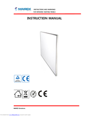 MAREX INFRARED HEATING PANELS Instruction Manual