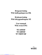 Witt W5-600MF User Manual