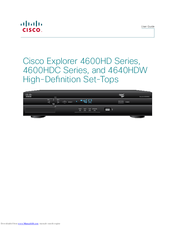 Cisco Explorer 4600HD Series User Manual