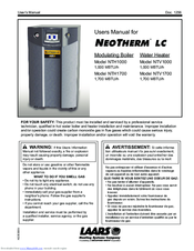 Laars NTV1700 User Manual