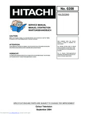 Hitachi 15LD2200 Service Manual