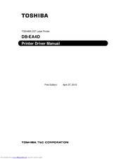 Toshiba DB-EA4D Driver Manual