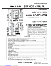 Sharp CD-MD3000W Service Manual