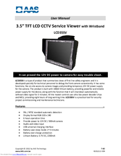 AAS LCD35SV User Manual