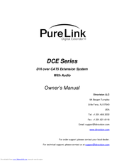 Dtrovision Pure Link DCE Series Owner's Manual
