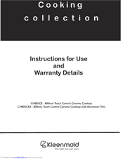 Kleenmaid CH805CEA Instructions For Use Manual