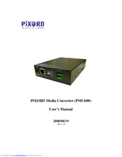 PiXORD PMC600 User Manual