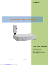 Z-Wave AvaControl-100 User Manual