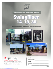 Hy Security SwingRiser 19 Installation And Reference Manual