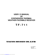 taiyo TF-711 User Manual