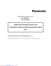 Panasonic KX-TD1232CE Installation Manual