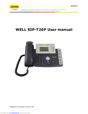 Well SIP-T26P User Manual