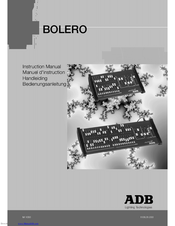 Adb BOLERO Instruction Manual