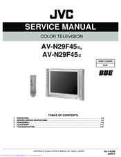 JVC AV-N29F45/Z Service Manual