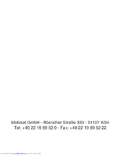 Mobiset Sound2Go Dome User Manual