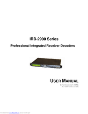 Scopus redes de vídeo IRD-2900 serie IRD-2981 receptor decodificador Profesional 