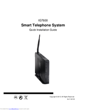 TECOM IG7600 Quick Installation Manual