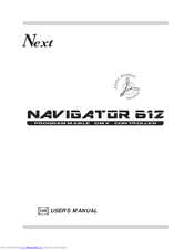 Next NAVIGATOR 612 User Manual