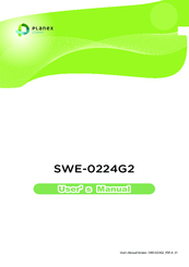 Planex SWE-0224G2 User Manual