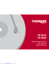 THORENS TD 2015 User Manual