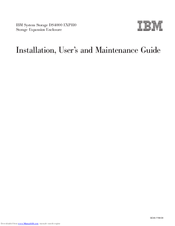 IBM DS4000 EXP810 Installation, User's, And Maintenance Manual