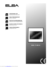 Elba 77-005 SS Operating Instructions Book Manual