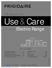 Frigidaire Electric Ranges Use & Care Manual