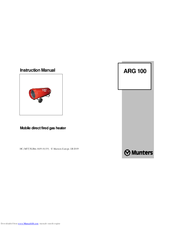 Munters ARG 100 Instruction Manual