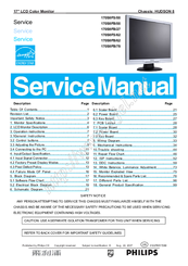 Philips 170S8FB/27 Service Manual