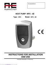 AE WP2 - Instructions For Installation And Use Manual