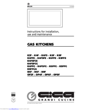Giga OP8F Instructions For Installation, Use And Maintenance Manual