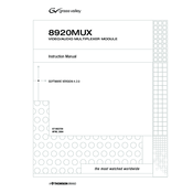 GRASS VALLEY 8920MUX - Instruction Manual