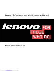 Lenovo S40-40 Hardware Maintenance Manual